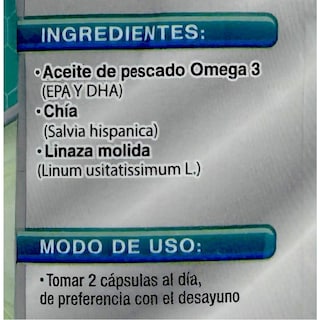 Foto 5 | Omega 3 Con Epa y Dha Supra72 Cápsulas 500 Mg