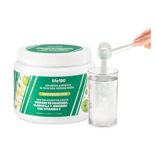Foto 2 | Bebida En Polvo para Reconstituir con Vinagre De Manzana Clorofila y Jengibre Sabor Manzana Life180