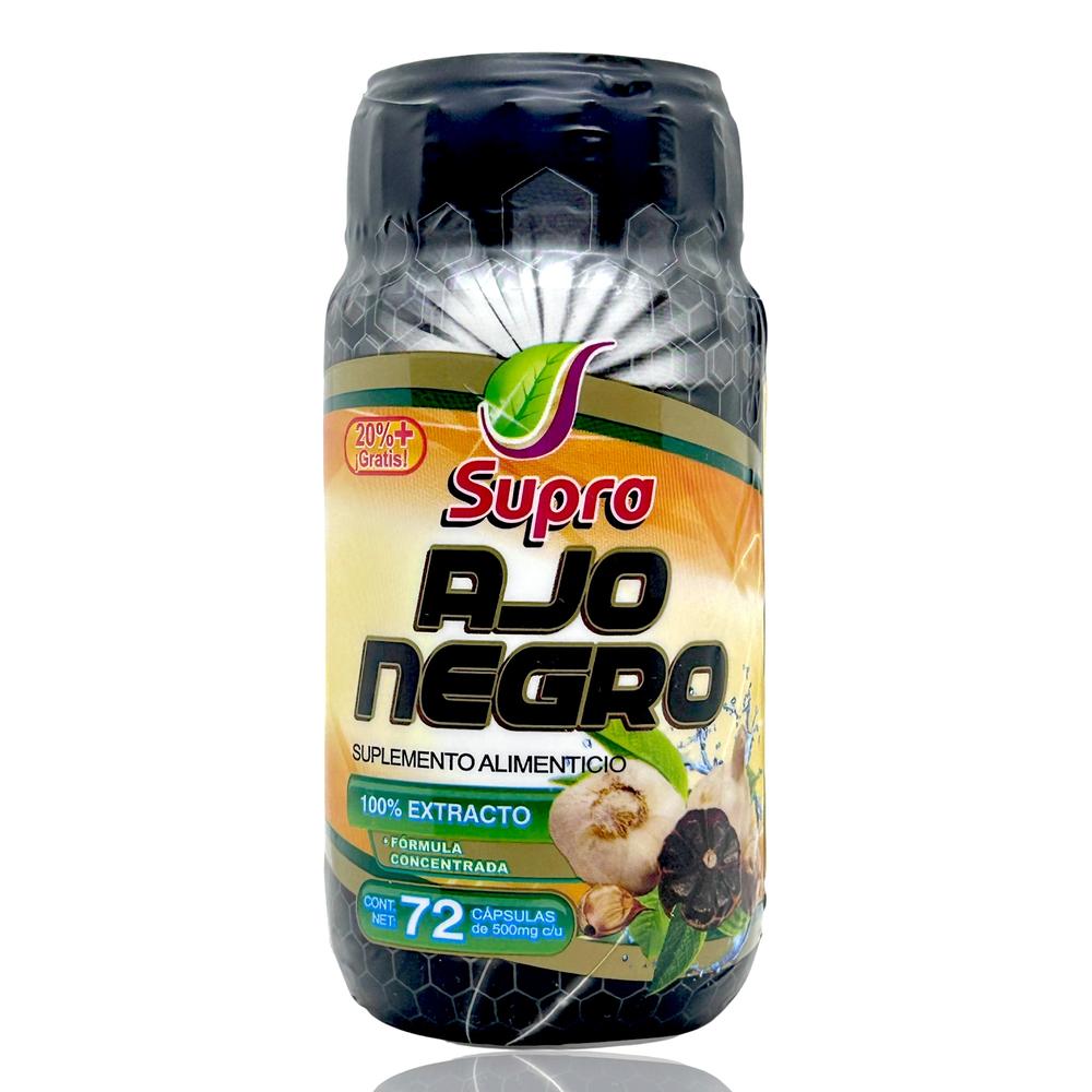 Foto 2 pulgar | Ajo Negro Supra 72 Cápsulas 500 mg