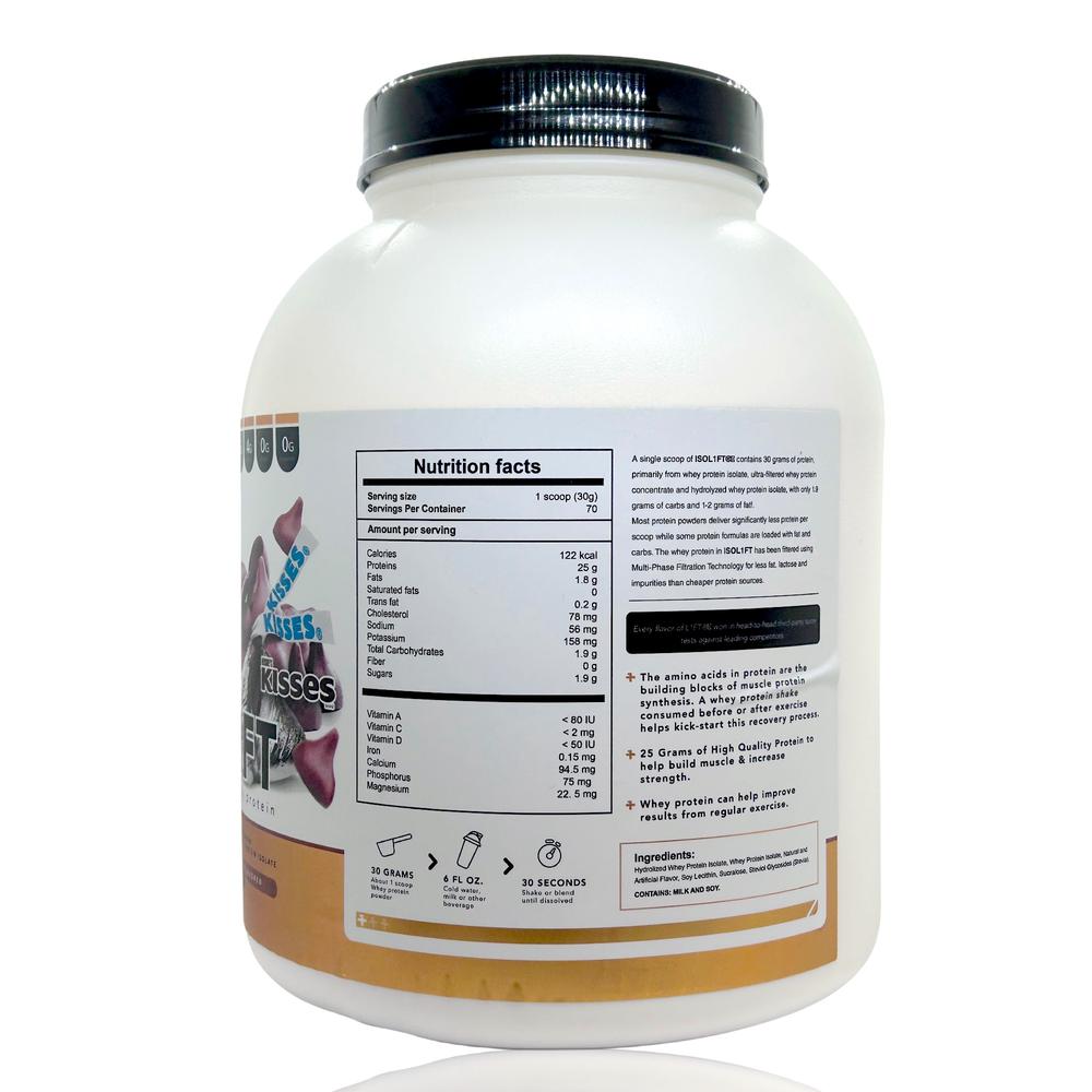 Foto 5 pulgar | Premium Whey Protein Isolate Vainilla Chocolate 70 Serv L1ft
