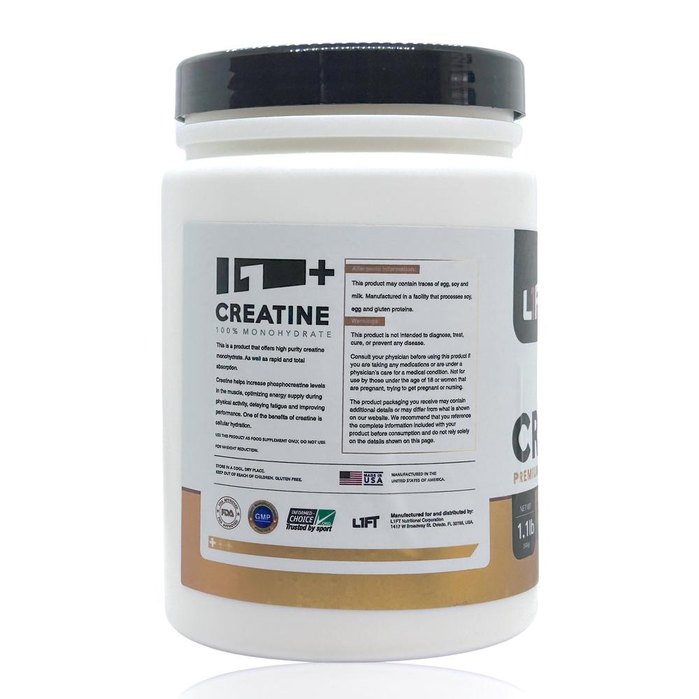 Foto 4 pulgar | Creatina Monohidratada Premium 500 g 100 Servicios