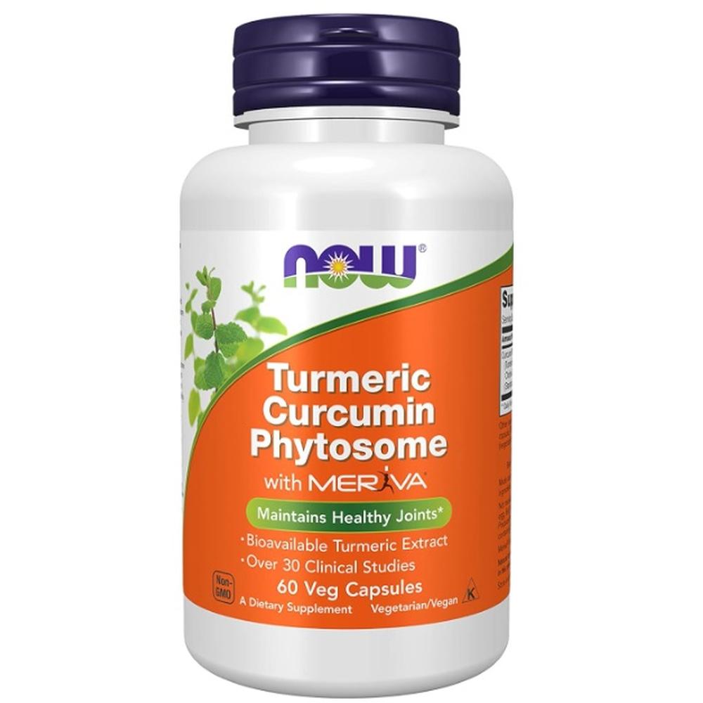 Foto 2 pulgar | Cúrcuma Now Turmeric Curcumin Phytosome 60 Cápsulas