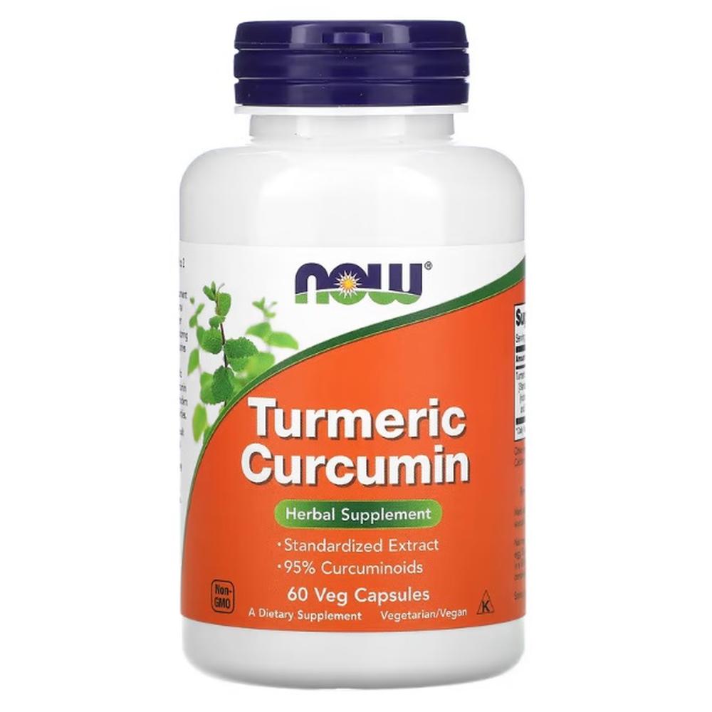 Foto 2 pulgar | Suplemento Alimenticio Now Turmeric Curcumin 60 Cápsulas