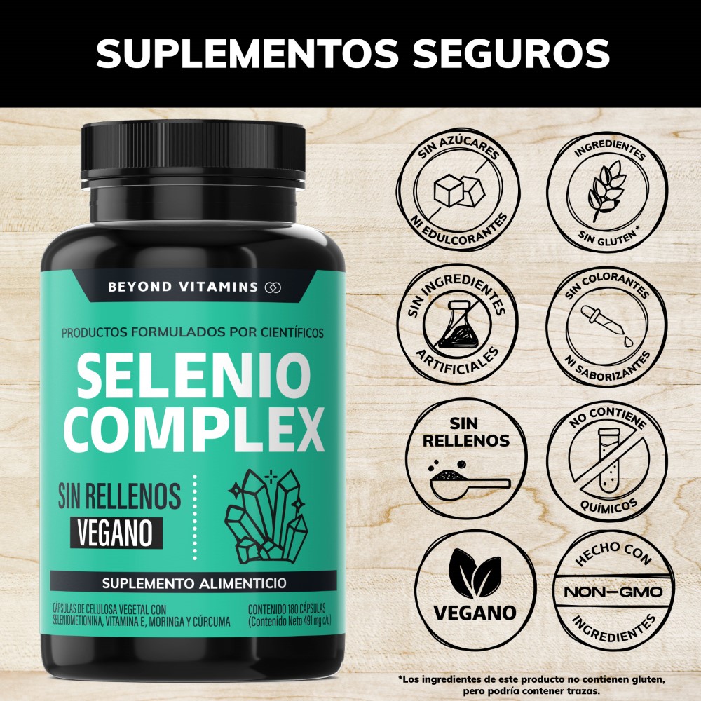 Foto 4 pulgar | Suplemento Alimenticio Beyond Vitamins Seleniometionina 240 mcg 180 Cápsulas