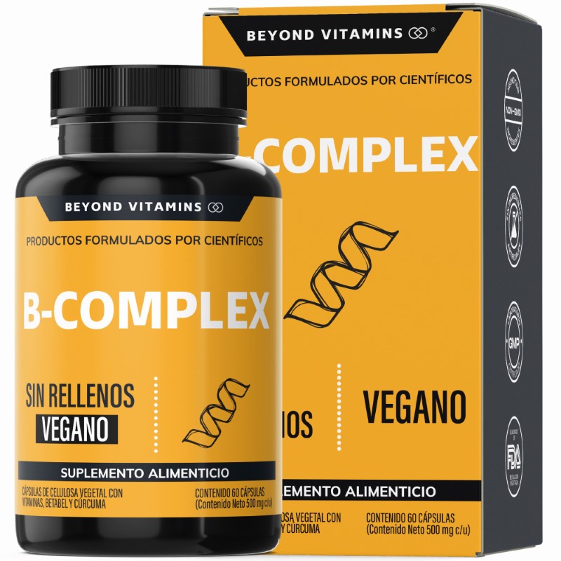 Foto 1 | Suplemento Alimenticio Beyond Vitamins Vitaminas Complejo B 60 Cápsulas