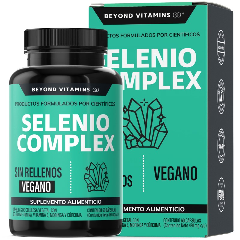 Foto 2 pulgar | Suplemento Alimenticio Beyond Vitamins Seleniometionina 240 mcg 60 Cápsulas