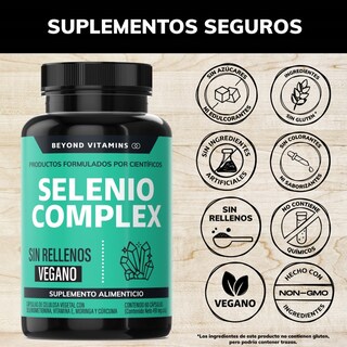 Foto 3 | Suplemento Alimenticio Beyond Vitamins Seleniometionina 240 mcg 60 Cápsulas