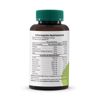 Foto 3 | Alga Spirulina Orgánica Pronat PN-1494 180 Cápsulas de 500 mg C/U