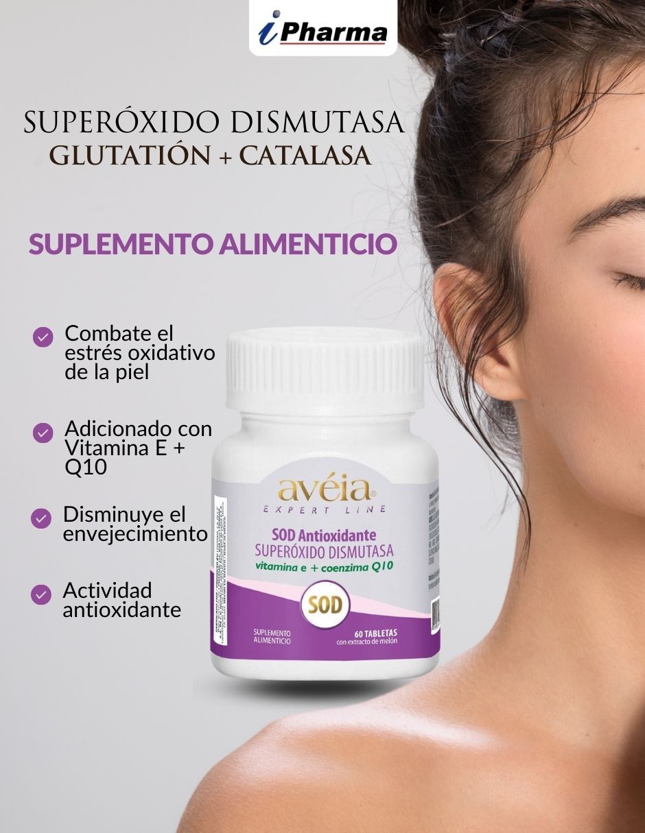 Foto 3 pulgar | Glutatión + Superóxido Dismutasa (SOD) Catalasa Avéia Antioxidante Auxiliar para el Estrés