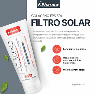 Foto 4 | Protector Solar Con Colágeno Tono Mate FPS 50+ 30 ML No Graso