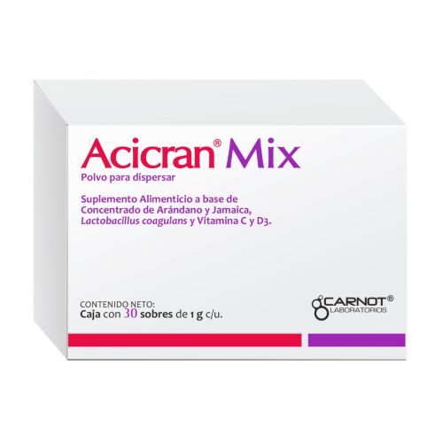 Foto 1 | Acicran Mix Suplemento Alimenticio 30 Sobres Polvo 1 g