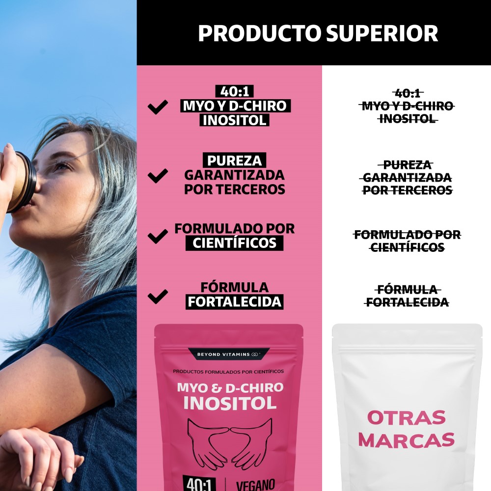 Foto 5 pulgar | Suplemento Alimenticio Beyond Vitamins Myo Y D-chiro Inositol Vegano 150 Gr