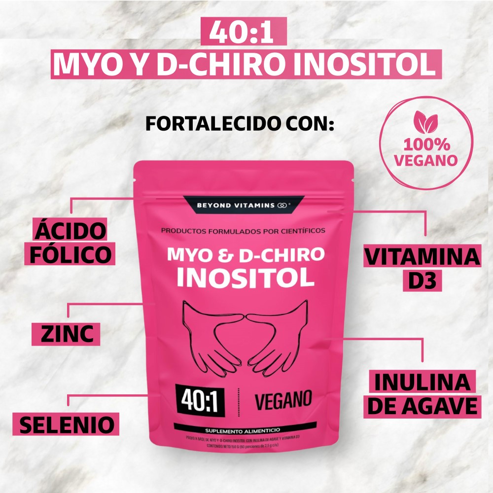 Foto 7 pulgar | Suplemento Alimenticio Beyond Vitamins Myo Y D-chiro Inositol Vegano 150 Gr