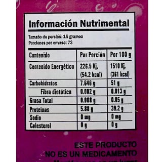 Foto 2 | Jugo Rojo Polvo Ypenza Sabor Arándano y Jamaica sin Azúcar 1.1 kg