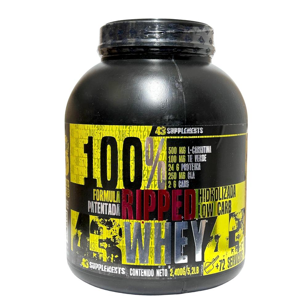 100% Ripped Whey 5lbs Chocolate 43 Supplements