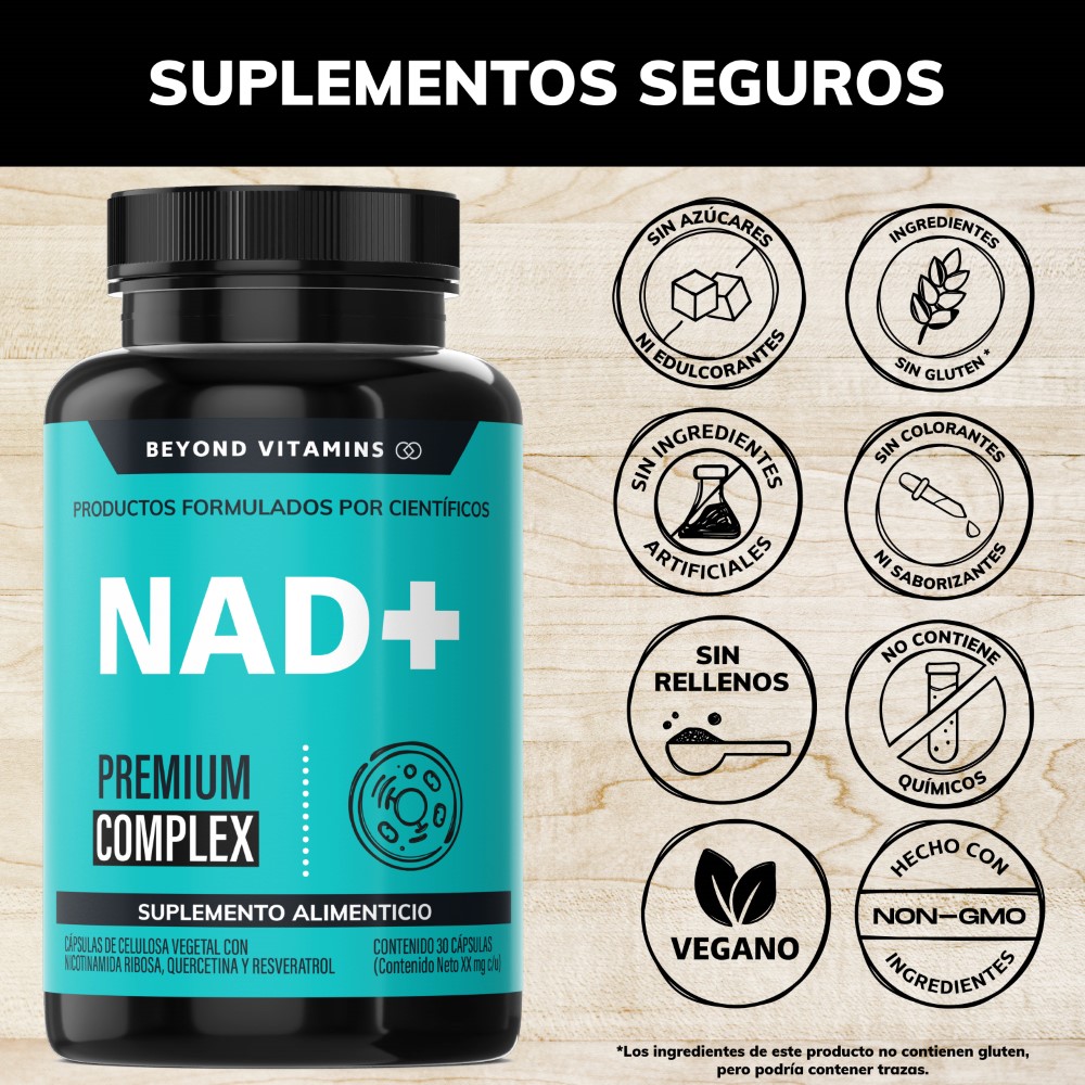 Foto 4 pulgar | Suplemento Alimenticio Beyond Vitamins Nicotinamida Ribosa 30 Cápsulas