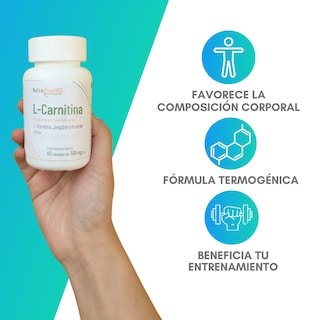 Foto 2 | Carnitina Cápsulas Con Jengibre Y Té Verde. Termogénico. Nutrasien100. Ingredientes Naturales. 120 Cápsulas