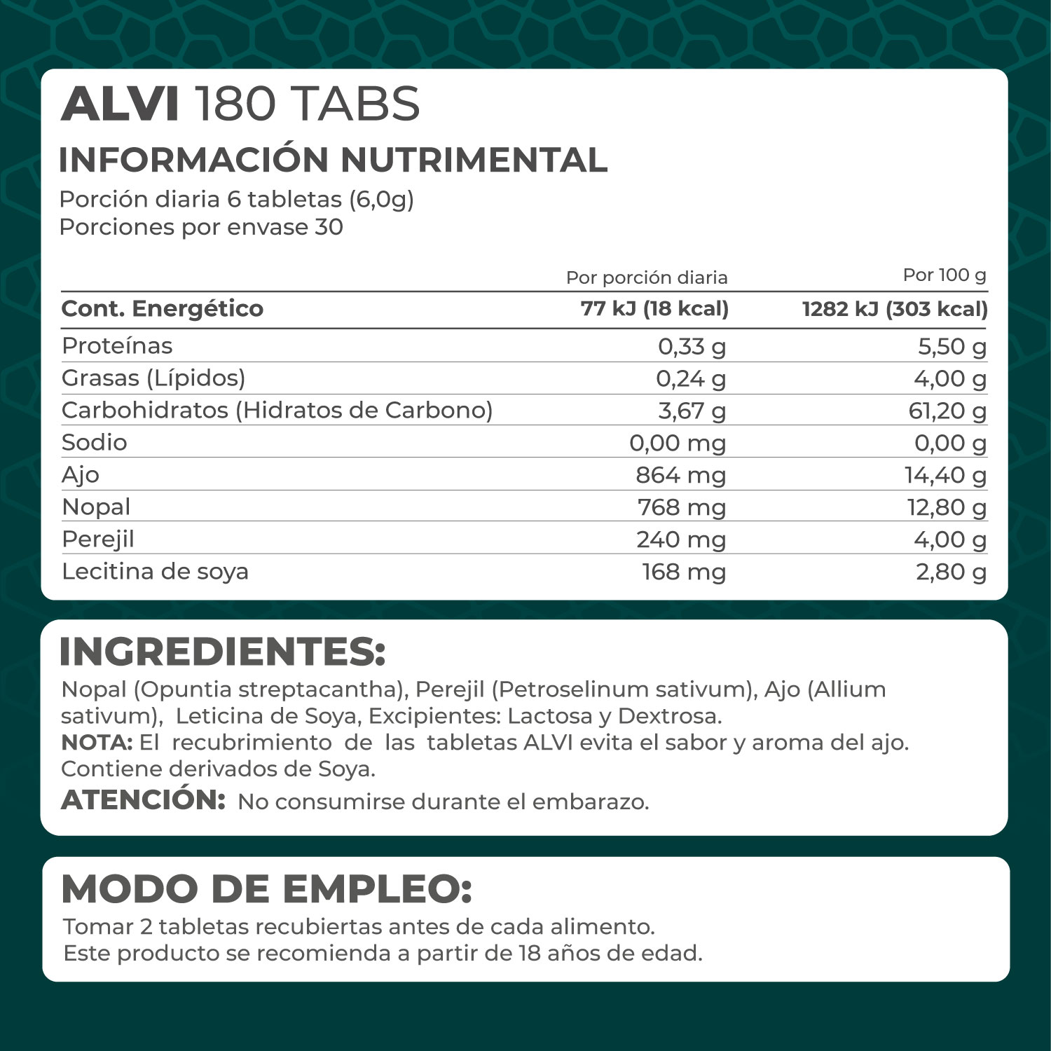 Foto 5 pulgar | Suplemento Alimenticio Pronat Alvi 180 Tabletas Recubiertas