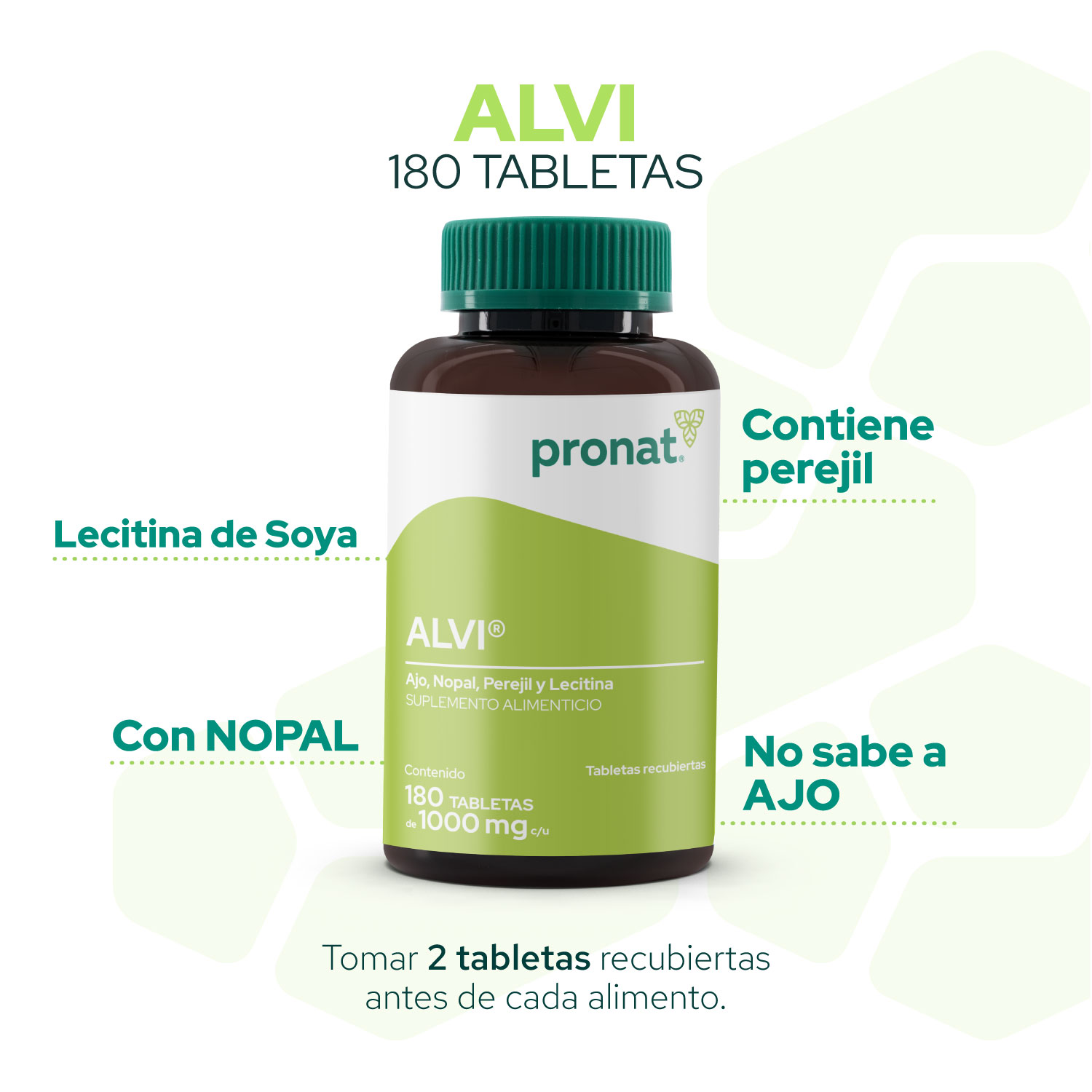 Foto 6 pulgar | Suplemento Alimenticio Pronat Alvi 180 Tabletas Recubiertas