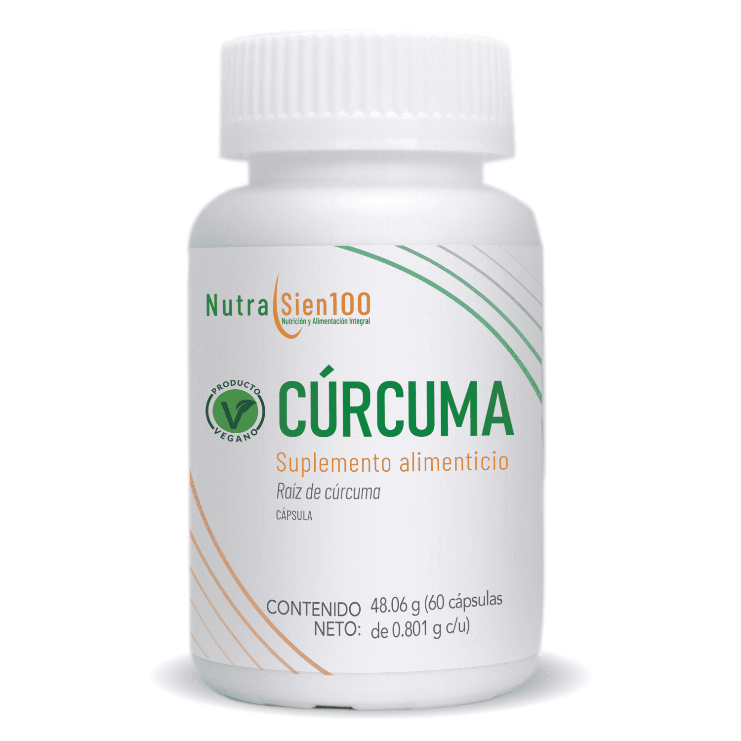 Cúrcuma Orgánica Cápsulas Vegano Antiinflamatorio natural Beneficia Sistema Inmune 60Caps $399