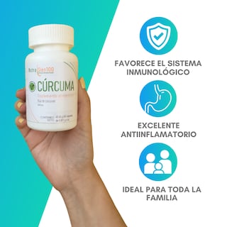 Foto 2 | Cúrcuma Orgánica Cápsulas Vegano Antiinflamatorio natural Beneficia Sistema Inmune 60Caps
