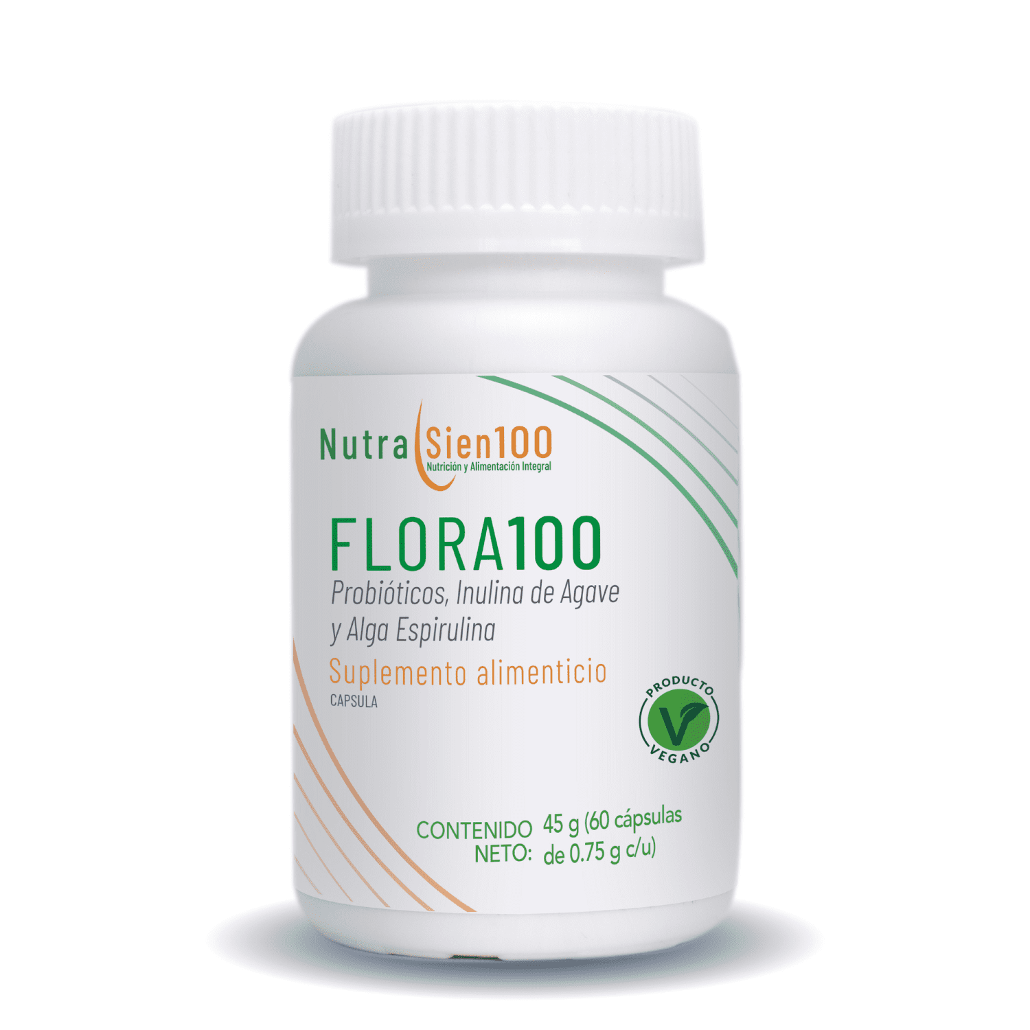 Foto 2 pulgar | PROBIÓTICOS 50 Billones y PREBIÓTICOS con fibra natural. Salud digestiva. Nutrasien100. 60 caps.