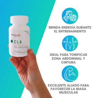 Foto 4 | Cla Cápsulas 600mg De Ácido Linoleico Conjugado. Keto Termogénico Suplemento Vegano. 60Caps