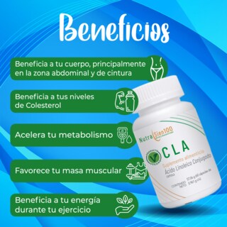 Foto 5 | Cla Cápsulas 600mg De Ácido Linoleico Conjugado. Keto Termogénico Suplemento Vegano. 60Caps