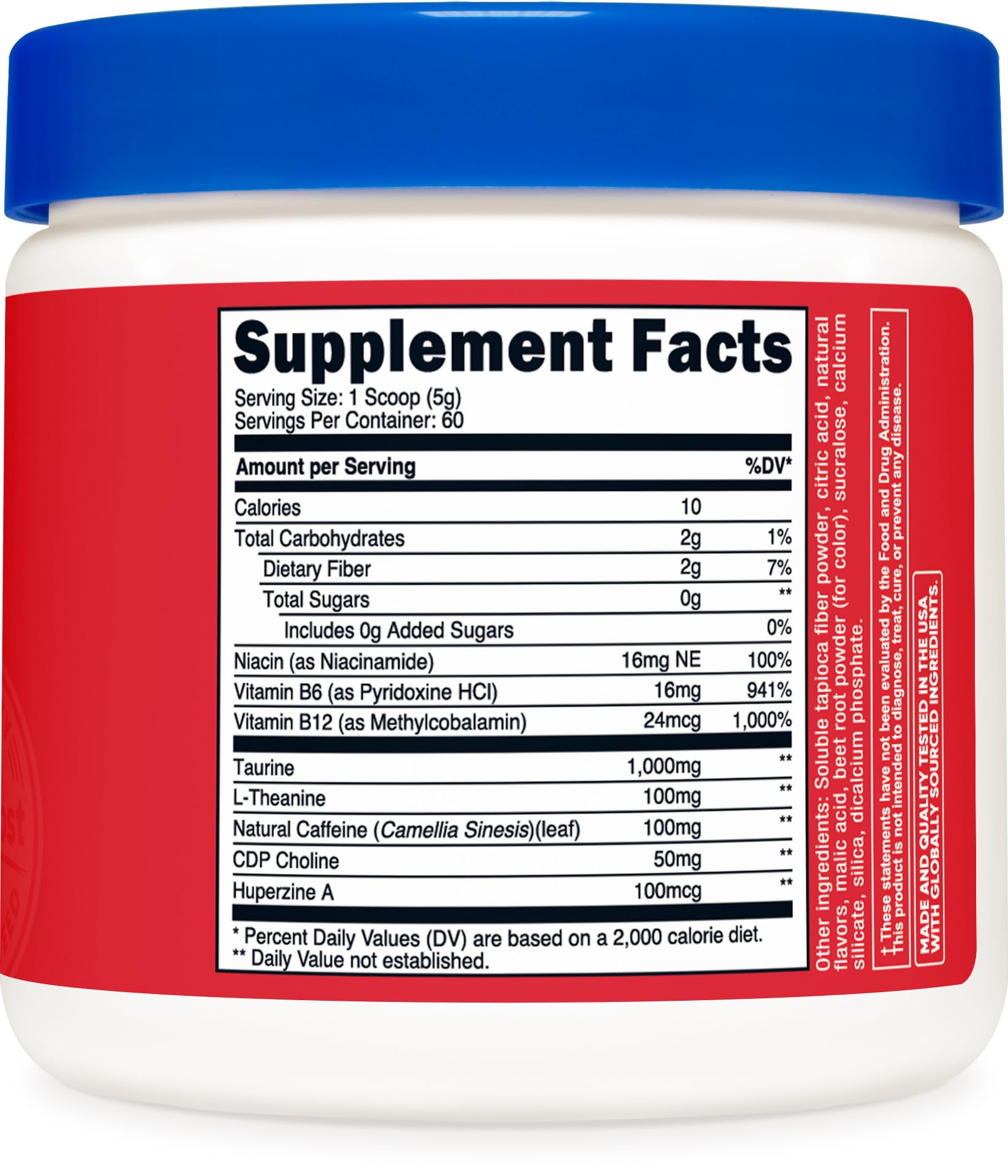 Foto 6 pulgar | Ponche De Frutas Energy Powder Nutricost Energy Complex, 300 G - Venta Internacional.