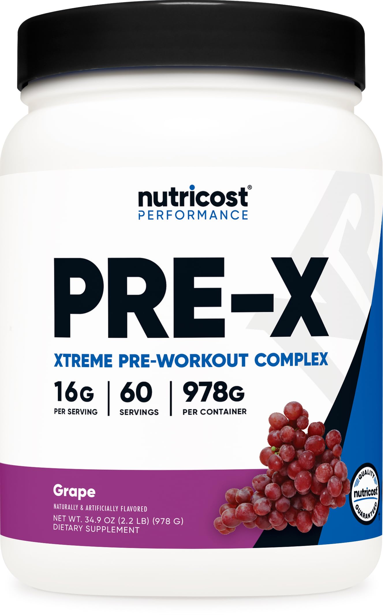 Foto 2 pulgar | Polvo Pre-entrenamiento Nutricost Pre-x Xtreme Grape 60 Porciones - Venta Internacional.