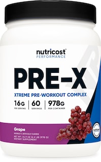 Foto 1 | Polvo Pre-entrenamiento Nutricost Pre-x Xtreme Grape 60 Porciones - Venta Internacional.