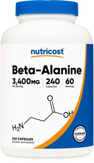 Foto 1 | Suplemento Nutricost, Cápsulas De Beta-alanina, 3400 Mg, 240 Cápsulas - Venta Internacional.
