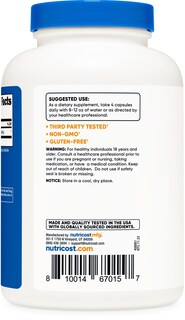 Foto 4 | Suplemento Nutricost, Cápsulas De Beta-alanina, 3400 Mg, 240 Cápsulas - Venta Internacional.
