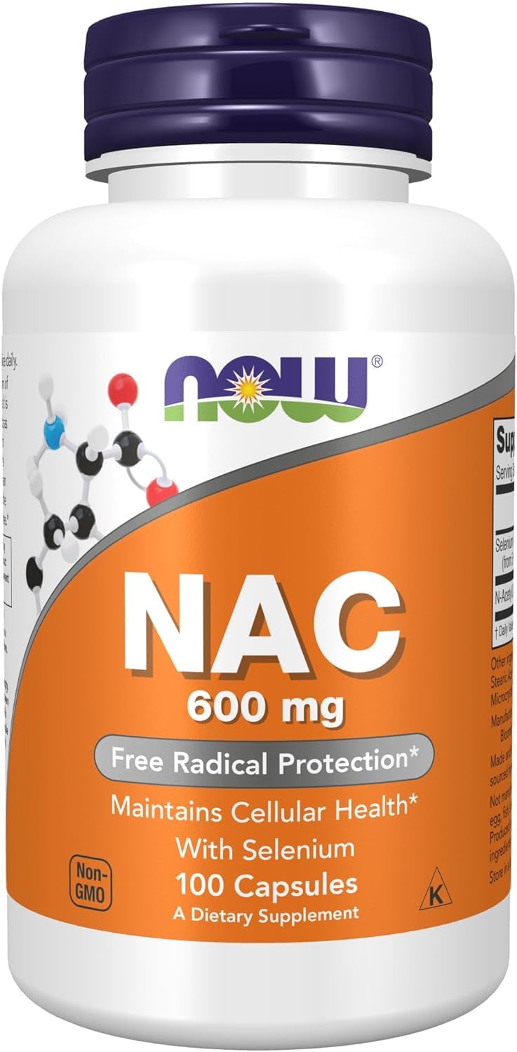 Foto 2 pulgar | Suplemento Now Foods Nac 600 Mg 100 Vcaps X 2 - Venta Internacional.