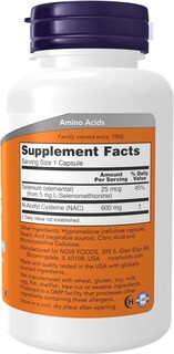 Foto 2 | Suplemento Now Foods Nac 600 Mg 100 Vcaps X 2 - Venta Internacional.