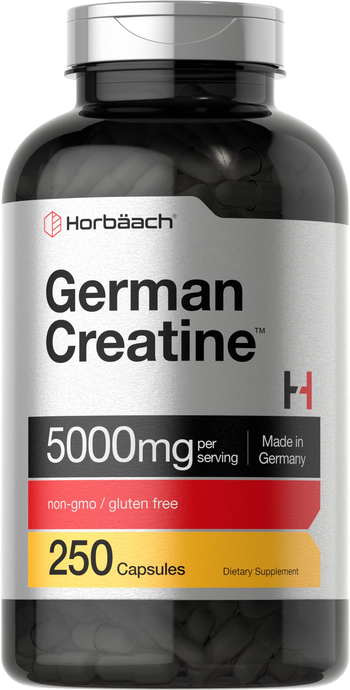 Foto 1 | Suplemento Horbäach De Monohidrato De Creatina Alemana 5000 Mg 250 Cápsulas - Venta Internacional.