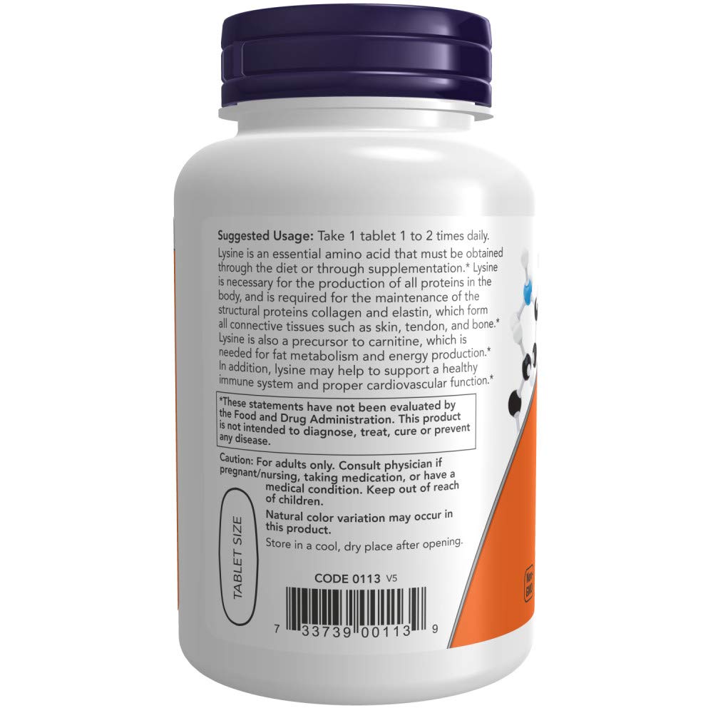 Foto 4 pulgar | Supplement Now Foods L-lisina 1000 Mg 100 Comprimidos (paquete De 2) - Venta Internacional.