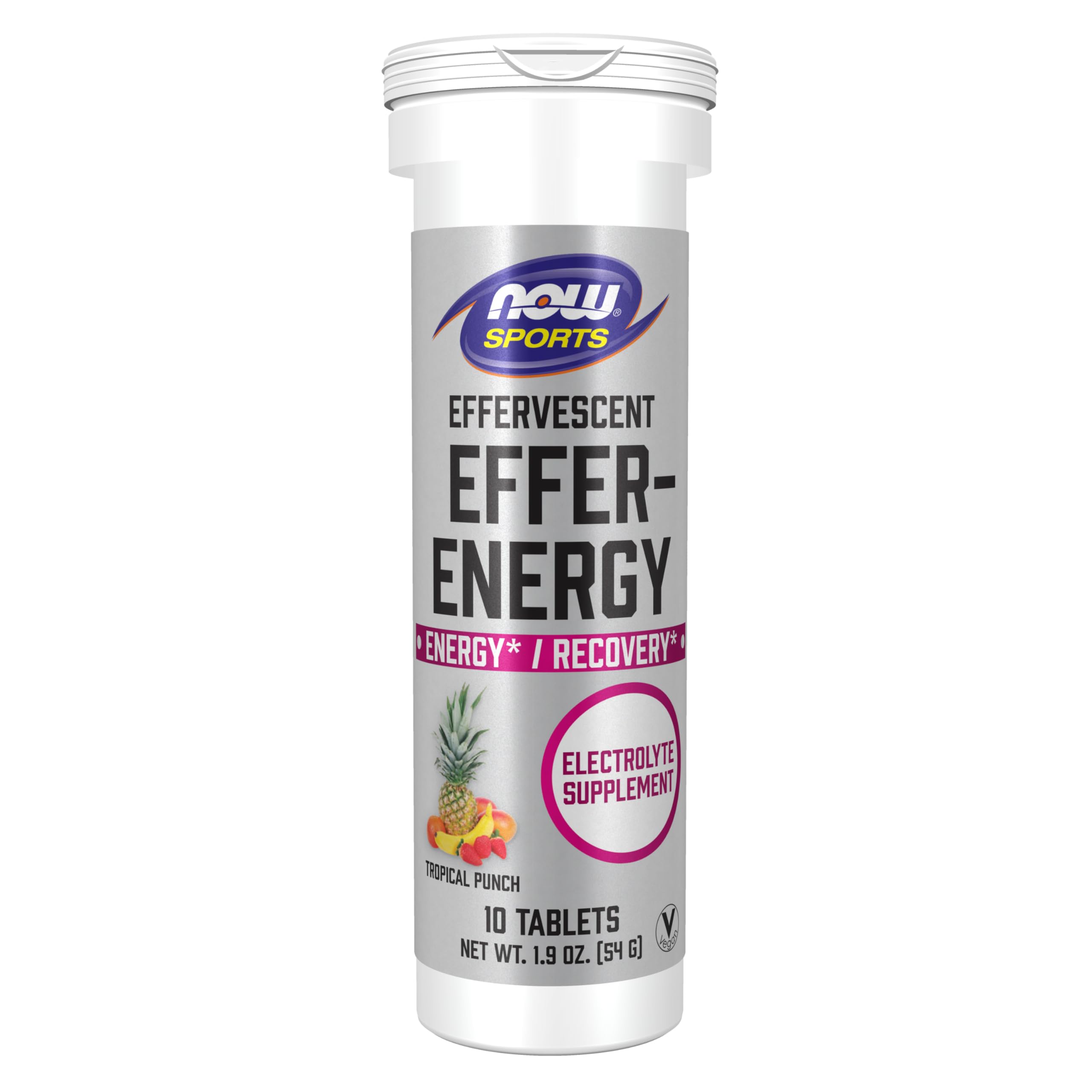 Foto 2 pulgar | Suplemento Electrolítico Now Foods Effer-energy 10 Comprimidos - Venta Internacional.