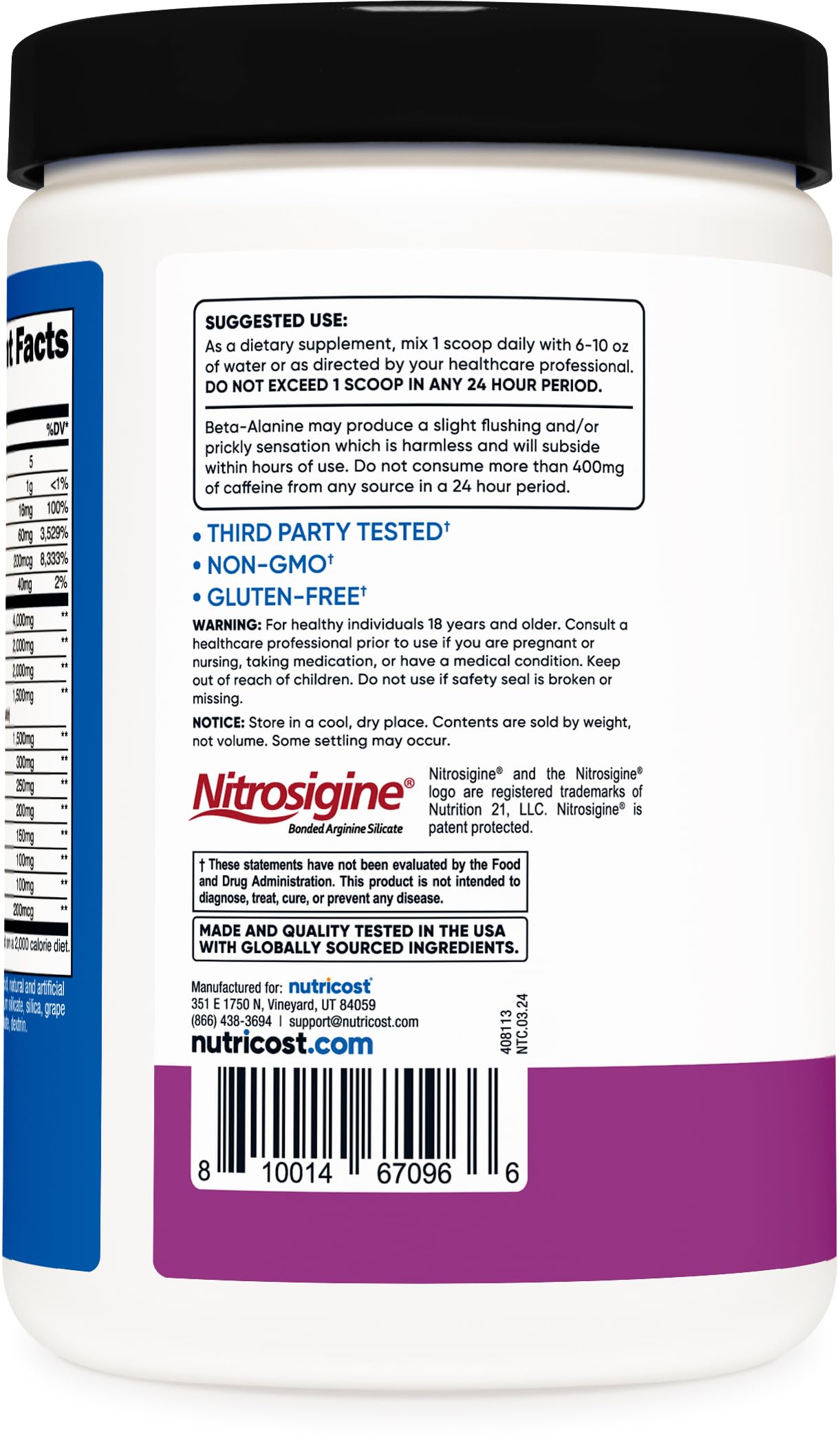 Foto 4 | Pre-workout Powder Nutricost Pre-x Grape 30 Porciones - Venta Internacional.