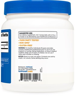 Foto 4 | Suplemento Nutricost L-arginina En Polvo, 500 G, 100 Porciones - Venta Internacional.
