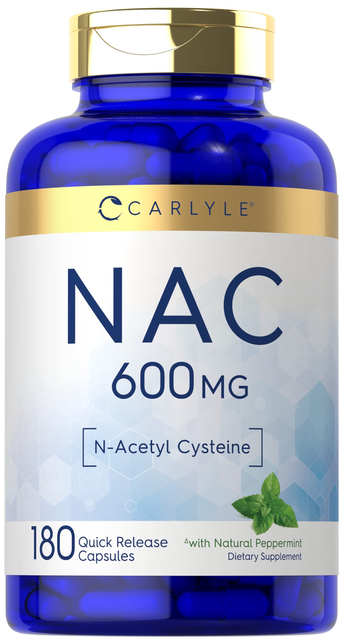 Foto 1 | Suplemento Carlyle Nac N-acetil Cisteína 600 Mg 180 Cápsulas - Venta Internacional.