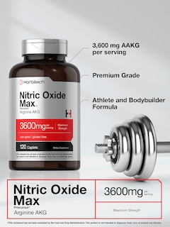 Foto 3 | Suplemento De Óxido Nítrico Horbaach Max 3600 Mg 120 Cápsulas - Venta Internacional.