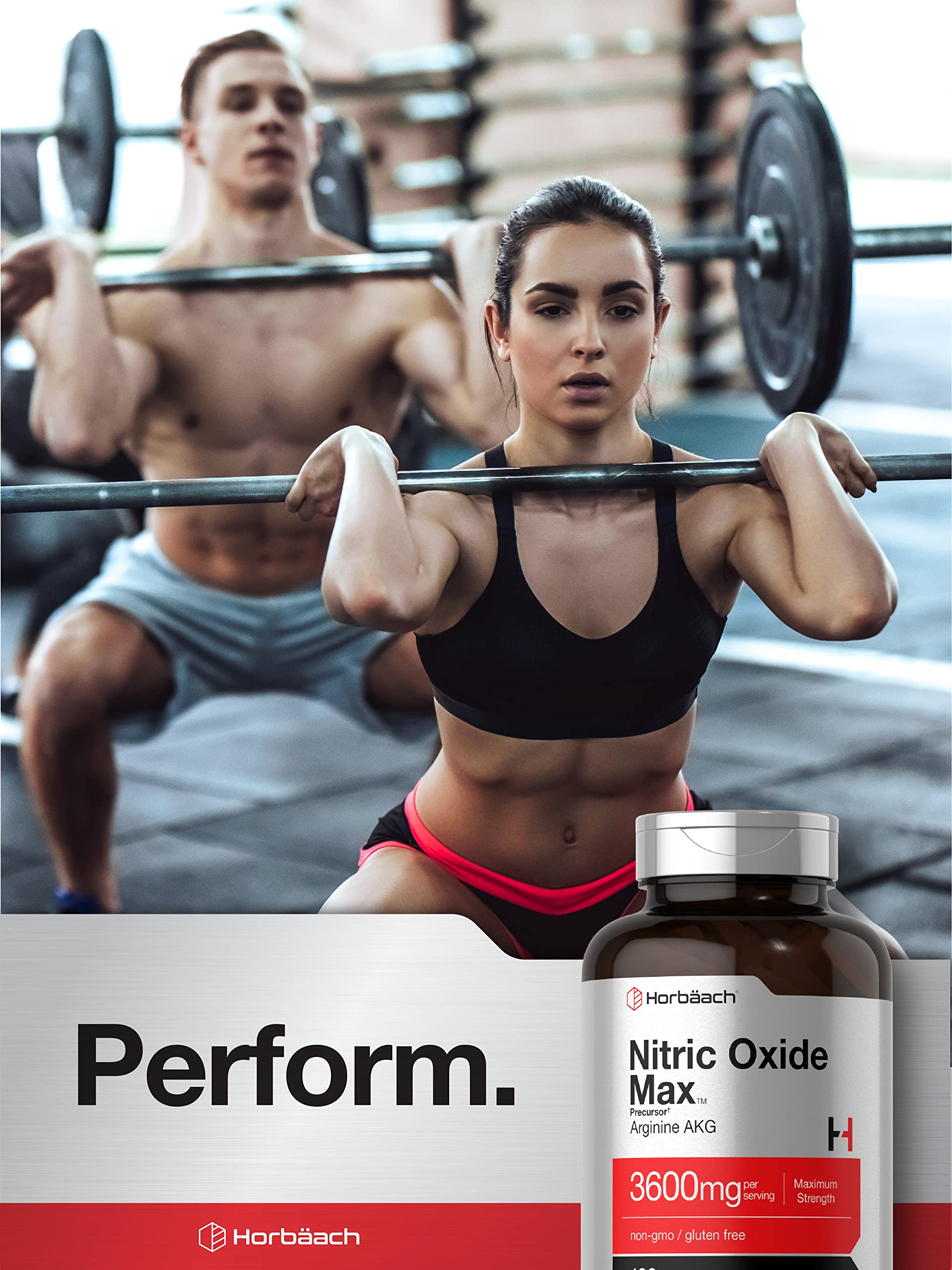 Foto 6 | Suplemento De Óxido Nítrico Horbaach Max 3600 Mg 120 Cápsulas - Venta Internacional.