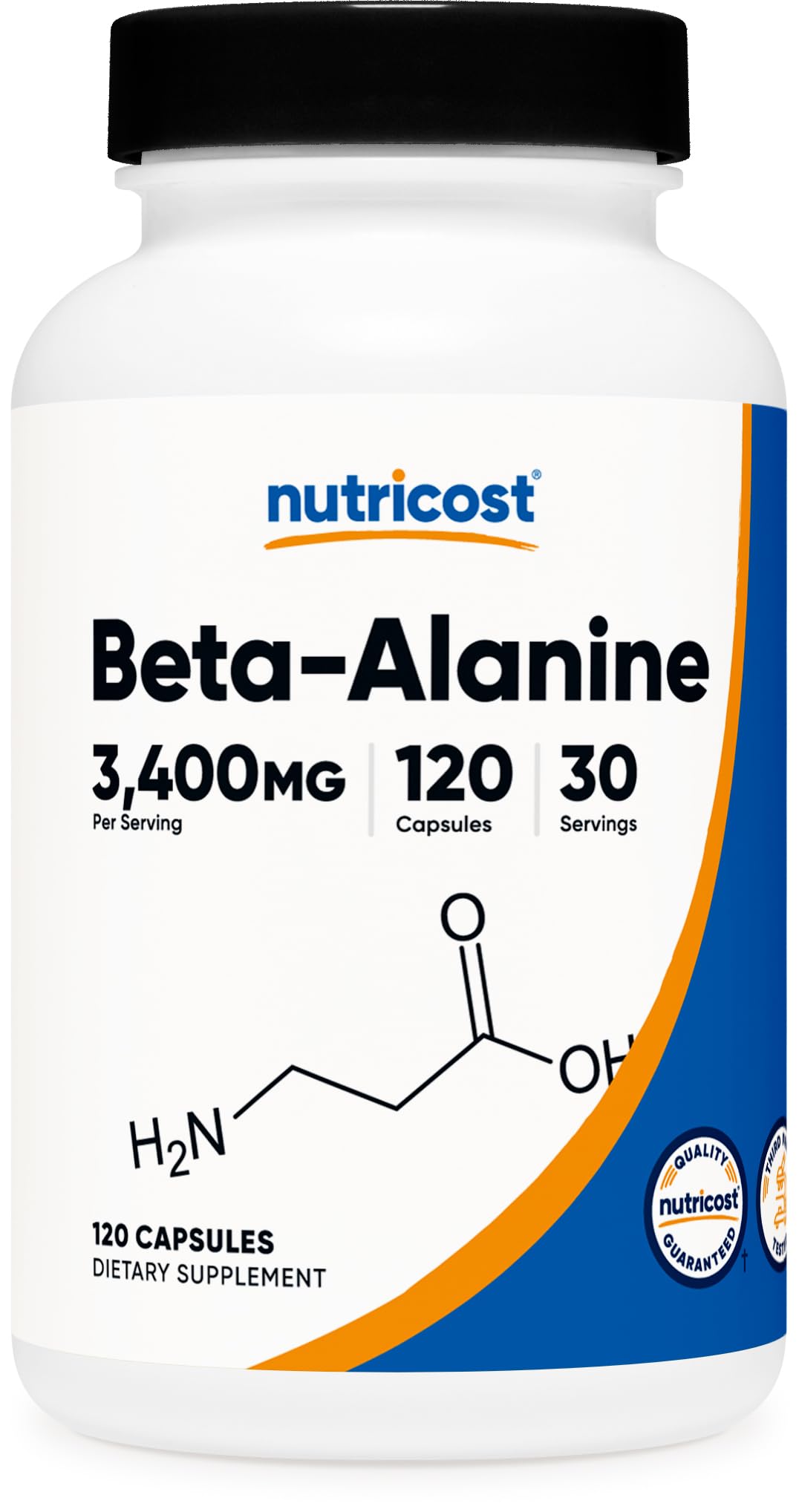 Foto 2 pulgar | Suplemento Nutricost, Cápsulas De Beta-alanina, 3400 Mg, 120 Cápsulas - Venta Internacional.