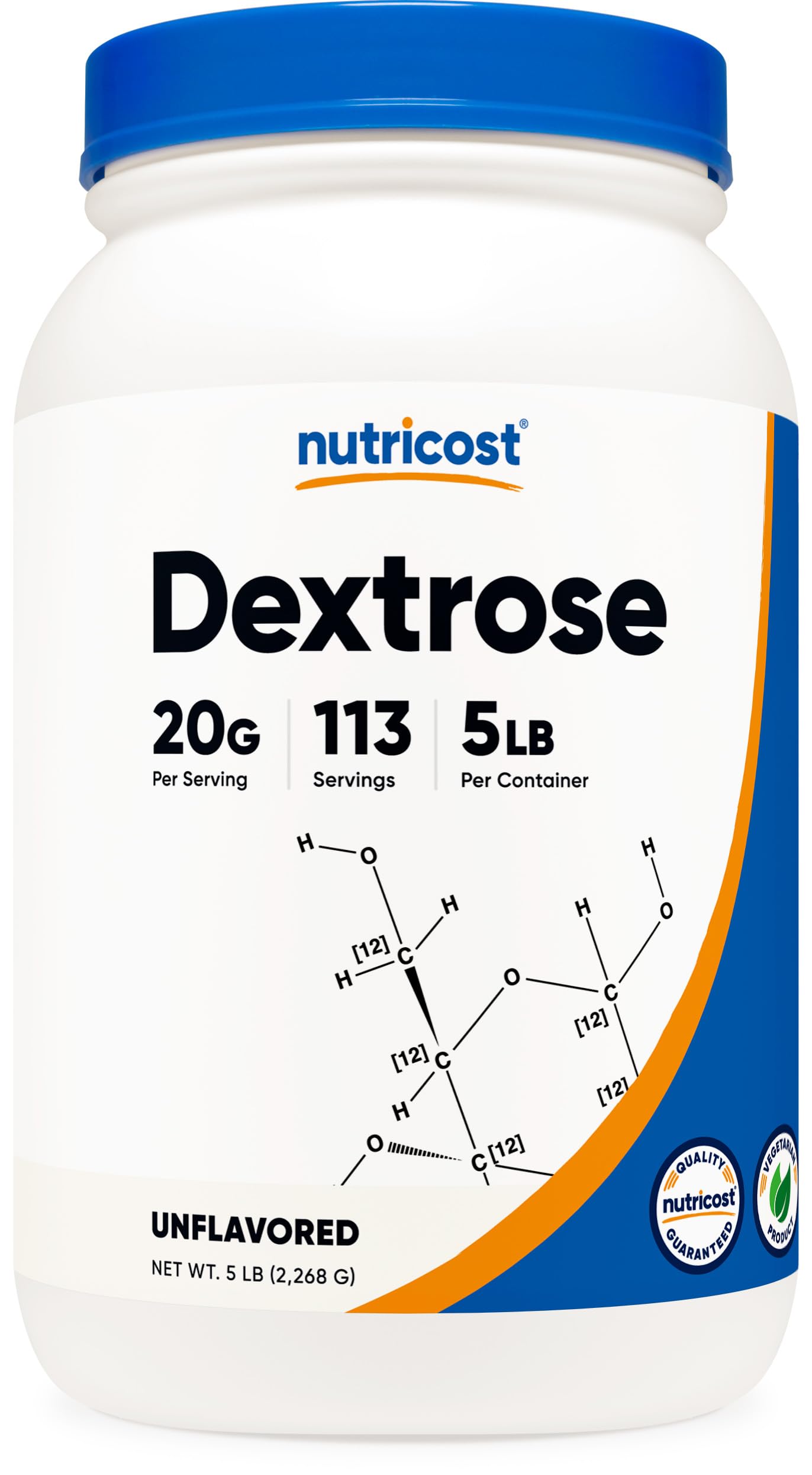 Foto 2 pulgar | Dextrosa En Polvo Nutricost 2,27 Kg, Sin Ogm, Sin Gluten - Venta Internacional.