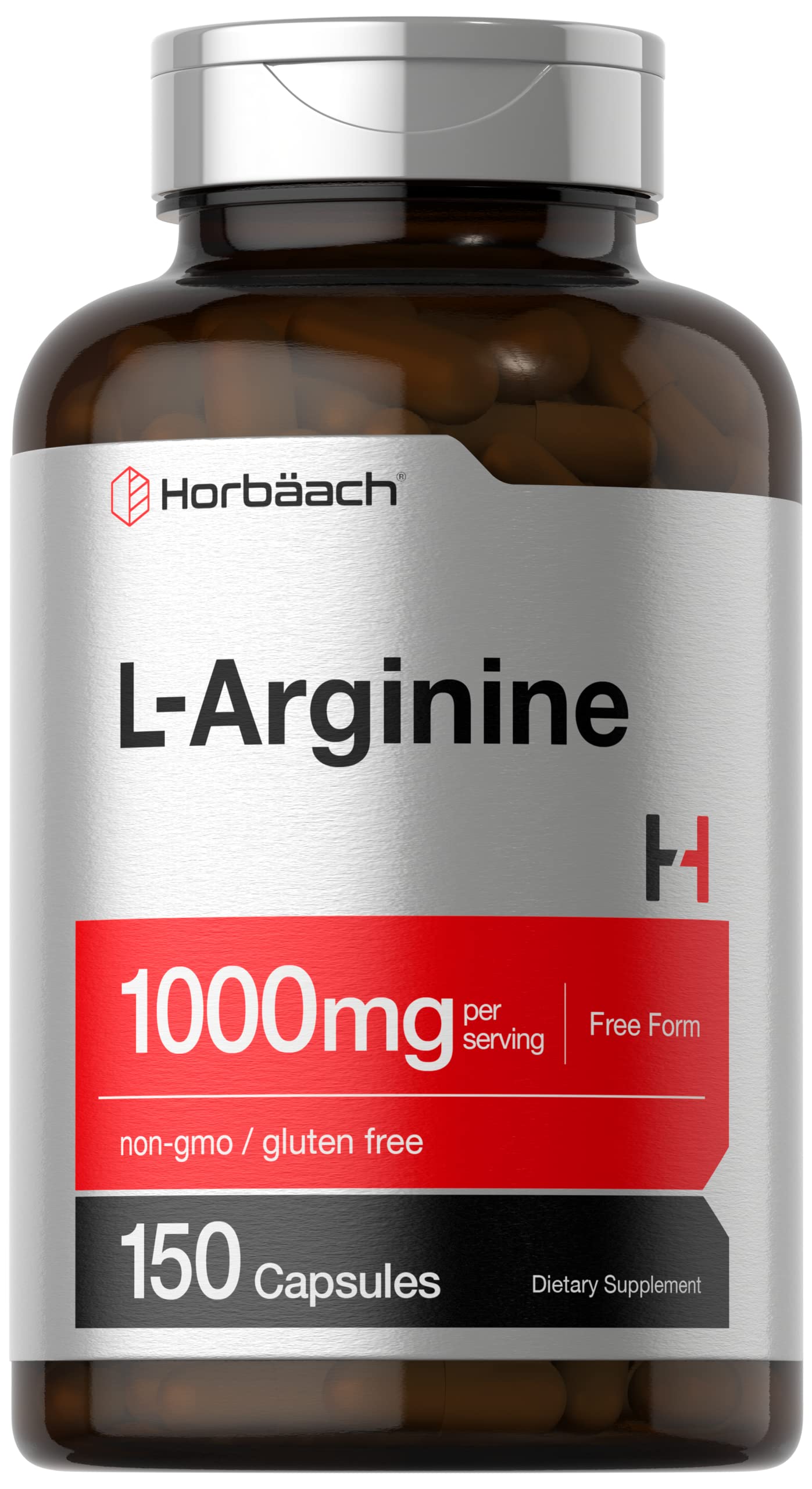 Foto 2 pulgar | Suplemento Horbäach L Arginina, 1000 Mg, Cápsulas, 150 Píldoras - Venta Internacional.