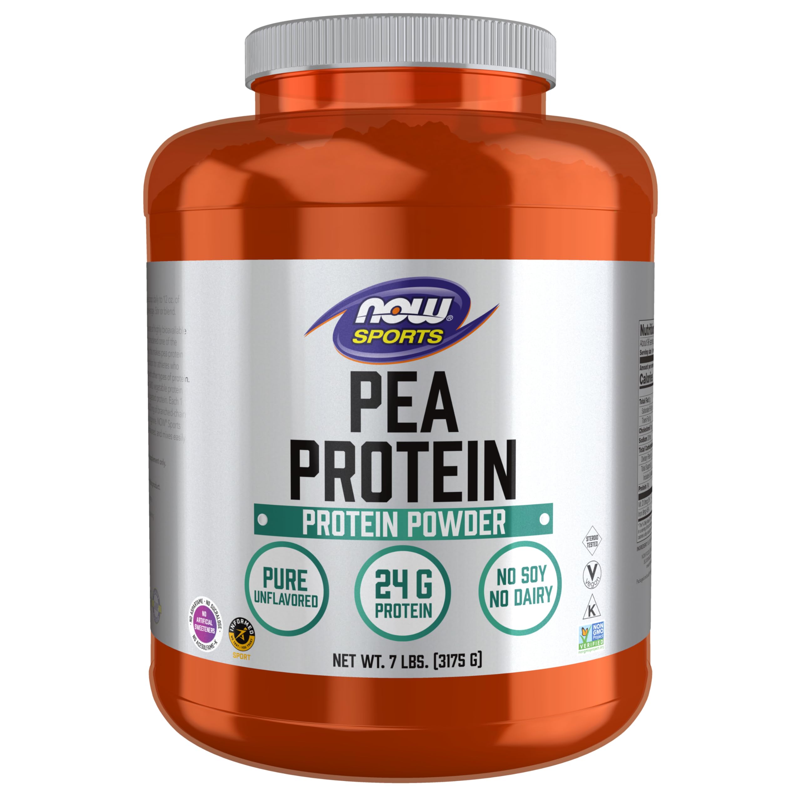 Foto 2 pulgar | Proteína En Polvo Now Foods Sports Nutrition, Guisante, 24 G, 3,18 Kg - Venta Internacional.