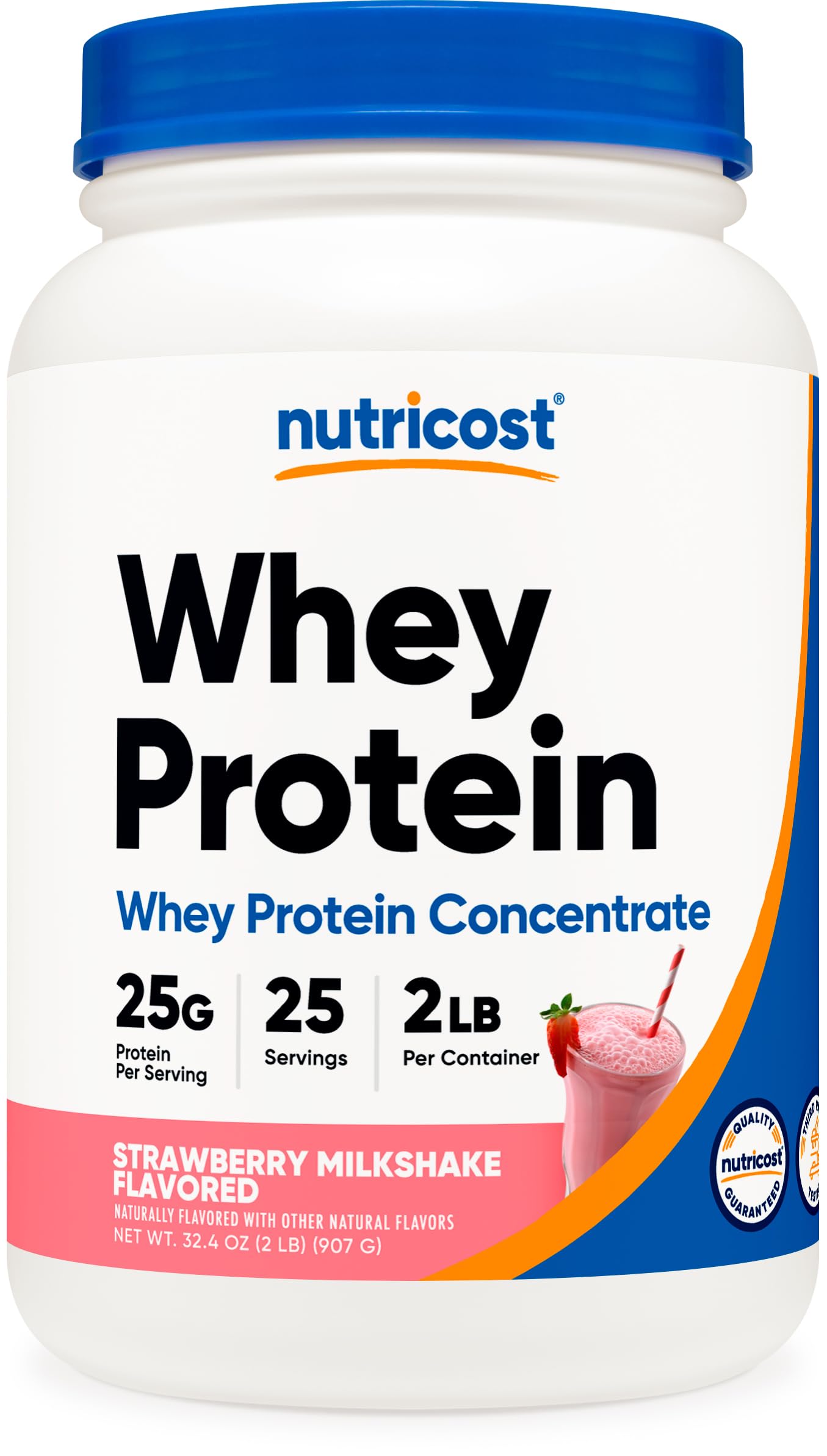 Foto 2 pulgar | Concentrado De Proteína De Suero Nutricost Fresa 907 G - Venta Internacional.