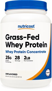 Foto 1 | Concentrado De Proteína De Suero Nutricost, Alimentado Con Pasto, 907 G, Sin Sabor - Venta Internacional.