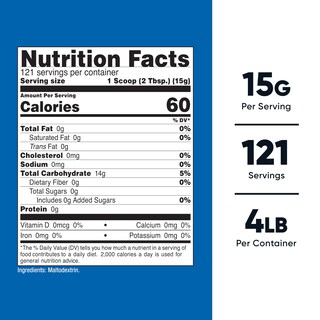 Foto 2 | Maltodextrina En Polvo Nutricost 1,8 Kg Sin Gluten, Sin Ogm - Venta Internacional.